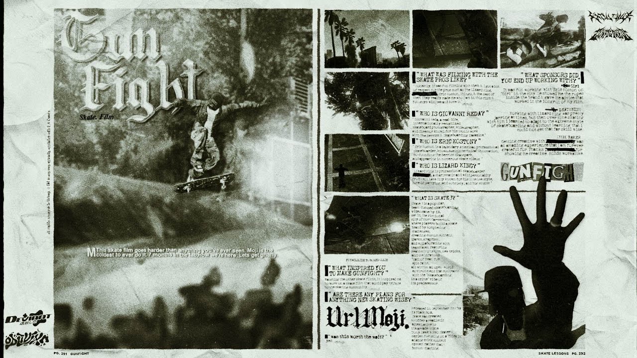 GUNFIGHT: A Skate 3 Short Film (clips in desc)