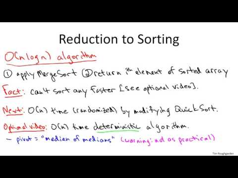 8 1 Randomized Selection Algorithm 22 min - YouTube