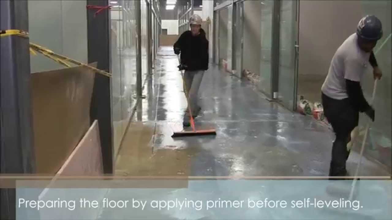 Self Leveling Large Area Floor Youtube