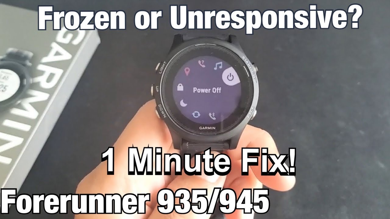 Forerunner 935/945: Frozen or Unresponsive? Easy - YouTube