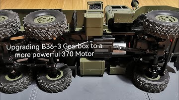 Upgrade your WPL B36-3 Transporter to 370 Motor Power