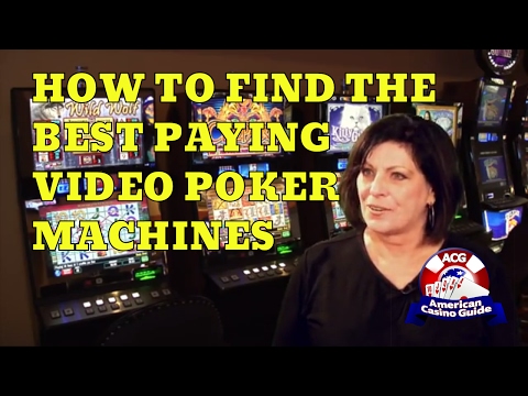 How to Find the Best Paying Video Poker Machines in Any Casino with Gambling Author Linda Boyd