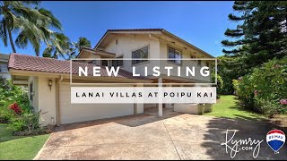 Hawaii Real Estate - LANAI VILLAS at POIPU KAI - Poipu Beach, Kauai