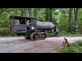 Steam powered lombard log hauler