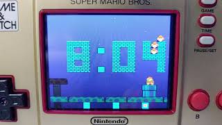 Nintendo Game & Watch: SUPER MARIO BROS CLOCK TIME-LAPSE LONG PLAY 5PM to 1AM