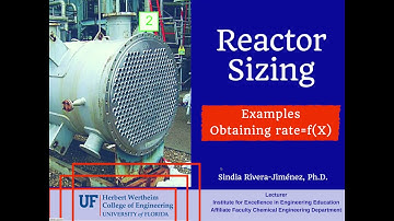 Reactor Sizing: Examples rate as a function of X