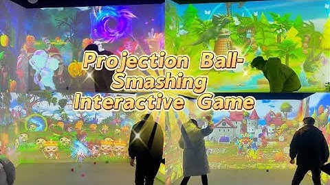 3D Wall Projection Game with Ball ! Interactive Ball Multi-screen Game for Kids & Family!