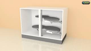 Olive Swing Tray Installation Video | How to install modular kitchen Corner Unit screenshot 5