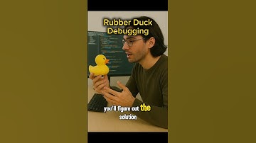 Talk to a rubber duck. #rubberduck #ytshort #codelife #debuggingtips #duck #softwaredevelopment
