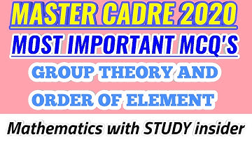 #MASTER CADRE 2020 #MOST IMPORTANT MCQ