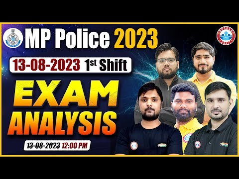 MP Police 2023 Exam Analysis 13 August 1st Shift | MP Police Constable Exam Analysis By RWA
