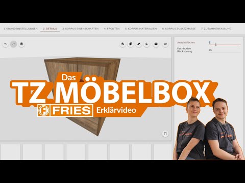 FRIES erklärt den TZ Möbelbox Konfigurator www.fries24.de/moebelbox