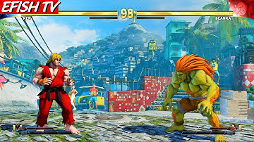 LEVEL 8 Ken vs Blanka STREET FIGHTER V Hardest Battle Match