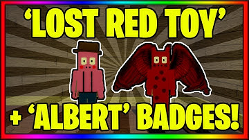 How to get the 2 NEW BADGES in PIGGY RP [W.I.P] (Albert & Lost Red Toy) || Roblox