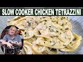 SLOW COOKER CREAMY CHICKEN TETRAZZINI Pasta Dish