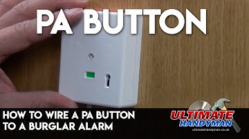 How to wire a PA button to a Burglar alarm