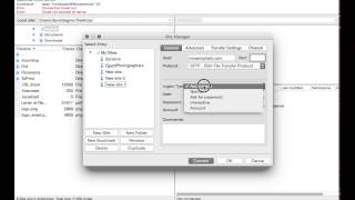 Sign on to an sFTP server with  Filezilla