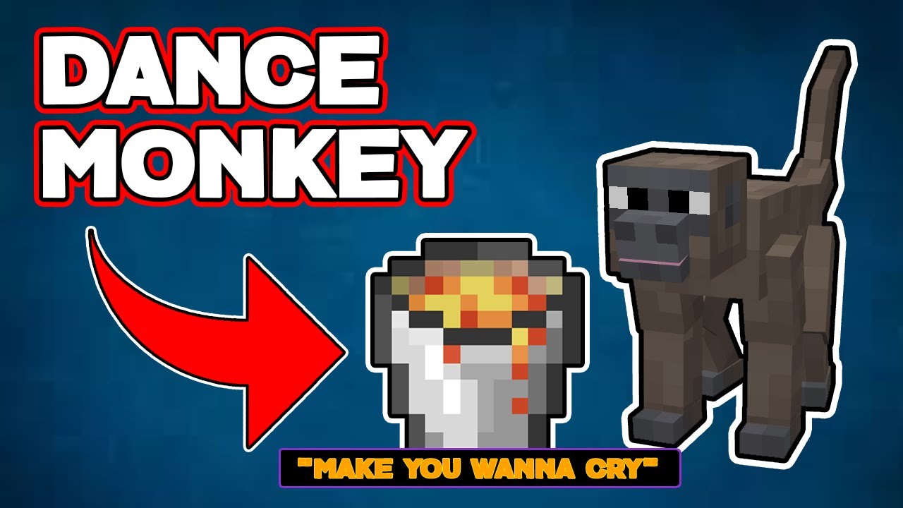 Tones And I Dance Monkey But Every Lyric Is A Minecraft Item