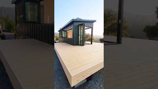 wrapped up the facia on the #tinyhome deck, next up stairs! #tinyhousetrailer #alaskanyellowcedar