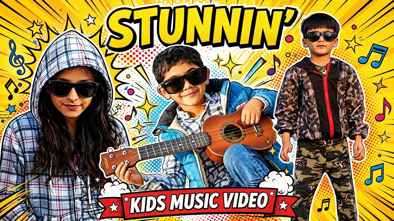 Stunnin - Kids Music Video | Bautista | Bansu | Chris Waters | Funny video for kids | 2021
