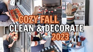 FALL CLEAN &amp; DECORATE WITH ME 2023 | FALL CLEAN WITH ME | CLEANING MOTIVATION &amp; ROOM TRANSFORMATION