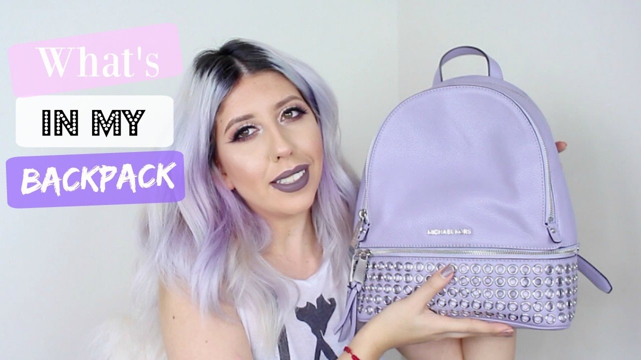 michael kors lavender backpack