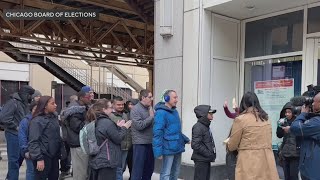 Chicago high school students cast ballots at "Parade to the Polls"