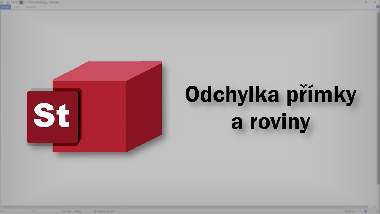 Stereometrie - Odchylka přímky a roviny