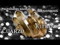 Propiedades magicas del cuarzo citrino (Benefits and magical properties of citrine quartz).