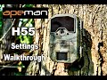 🦌 Settings Walkthrough | Apeman H55 Trail Camera