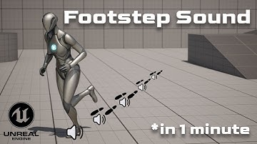 How to: Footstep sounds in 1 minute (Best way) UE5