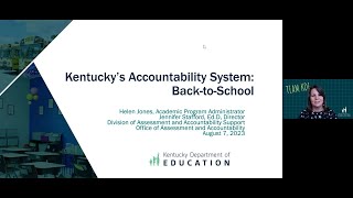 2023 - 2024 Back to School Training - Kentucky's Accountability System