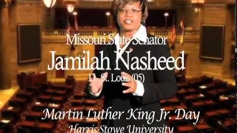 Senator Jamilah Nasheed Speaking at Martin Luther King Jr. Day