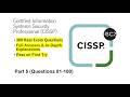 CISSP Certification Exam | Real Practice Questions &amp; Answers | Part 5 (Q81-100)