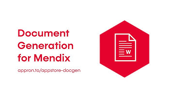 Document Generation for Mendix