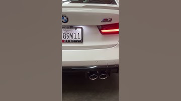 MAD valve controller and resonated single midpipe installed on 2026 BMW M3 Competition xDrive G80