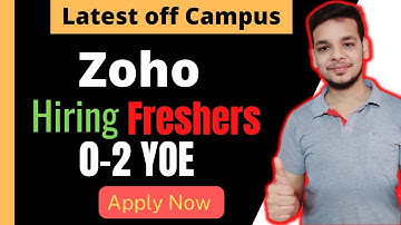 Latest Hiring Drive 2022 | Fresher | Zoho Hiring Software Developer | 2021| 2020 | 2022 Batch|Hiring