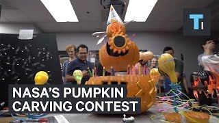 NASA held a pumpkin carving competition