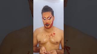 Red Drag Makeup 🌹🖌️ #dragrace #drag #dragqueen #dragking #glitter #makeup #tutorial