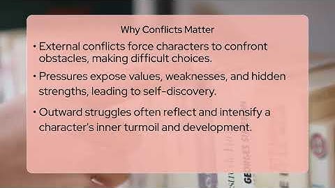 What Role Do External Conflicts Play in Character Development?