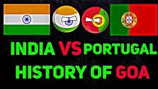[HISTORY OF GOA]✊🌏☠ In Nutshell || [INDIA VS PORTUGAL]🥵🥶⚔ #shorts #countryballs #geography #mapping