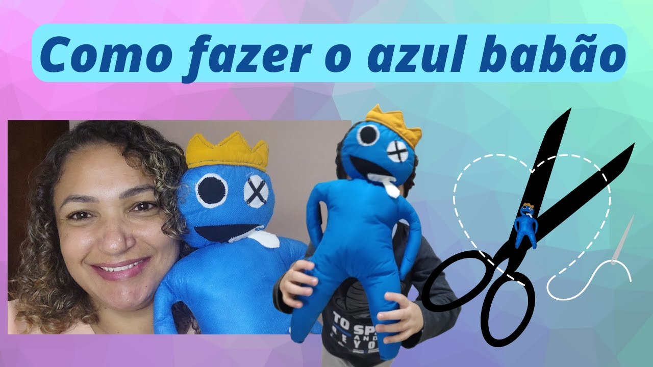 Chaveiro de Pelúcia - Azul Babão