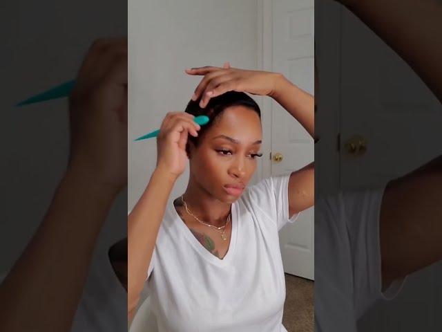 Tape in extensions on short hair | how to | hairstyles for black women #shorts #hairtutorial