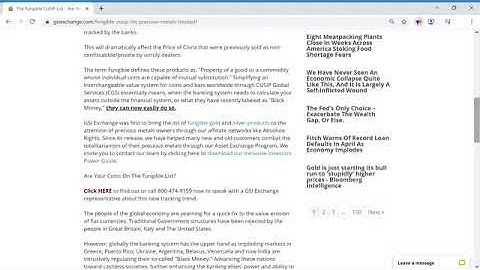 The Fungible CUSIP List   Are Your Precious Metals Being Tracked