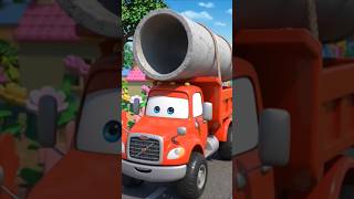 Brave Toy Truck Construction Adventure! 🚧 Big Rig Heavy Machinery Cargo Mission #shorts #viral