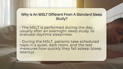 Why Is An MSLT Different From A Standard Sleep Study? - Sleep Apnea Support Network