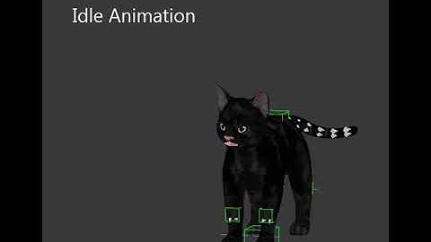 3Ds Max Kitten Idle Animation