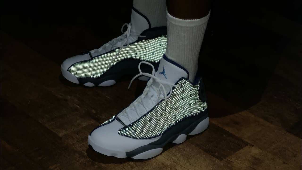 retro 13 flint on feet