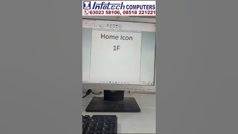 Create Home icon in Word Document | Infotech Computers Bhagya Nagar Kurnool 6302358106 #training