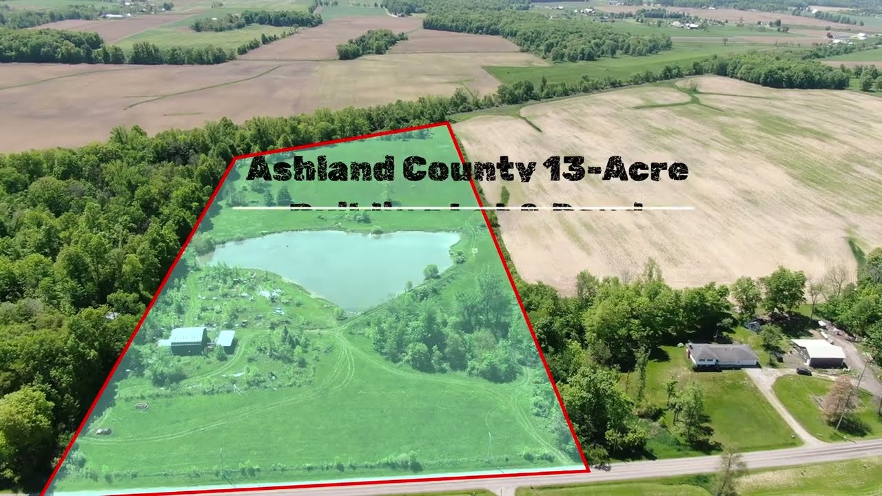 Ashland County 13-Acre Building Lot & Pond Absolute Auction